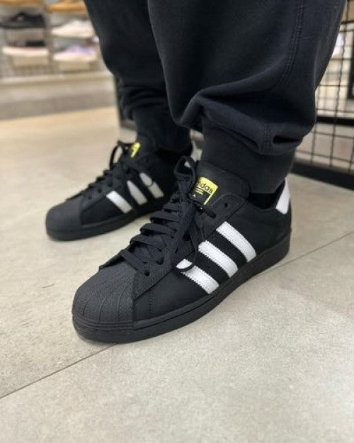 Adidas Superstar Black White Leather Fix