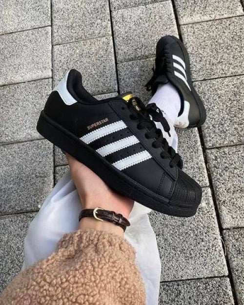 Adidas Superstar Black White Leather Fix
